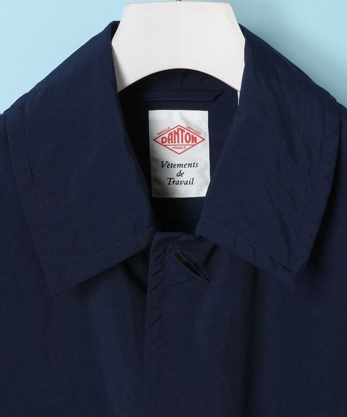 DANTON（ダントン）の「ダントン DANTON / ナイロンタフタステンカラーコート Nylon Taffta Staincollar Coat（ステンカラーコート・レディース・サンドベージュ/ネイビー/サックスブルー/ローズ・34/36）」の9枚目の写真