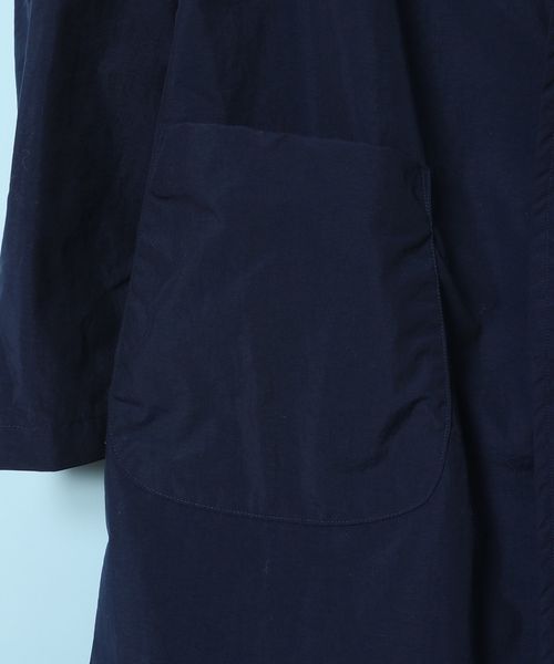 DANTON（ダントン）の「ダントン DANTON / ナイロンタフタステンカラーコート Nylon Taffta Staincollar Coat（ステンカラーコート・レディース・サンドベージュ/ネイビー/サックスブルー/ローズ・34/36）」の7枚目の写真