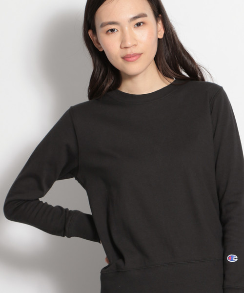 Champion（チャンピオン）の「【Champion(チャンピオン)】クルーネックスウェット（スウェット・レディース・ホワイト/ライトグレー/ブラック・MEDIUM/LARGE）」の3枚目の写真