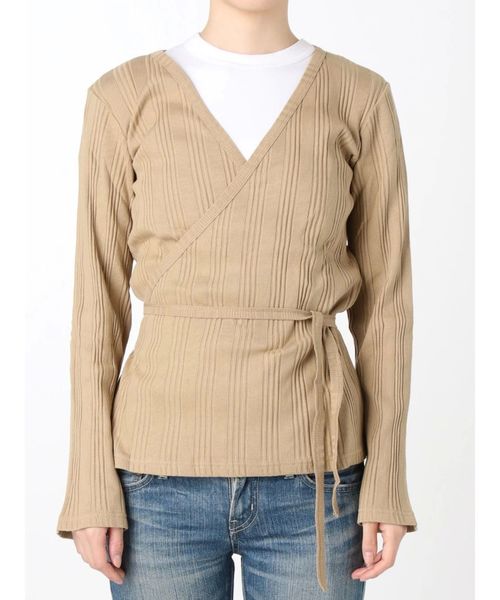 Ungrid(アングリッド)の「テレコカシュクールロングスリーブTee(Tシャツ/カットソー・レディース・ブラック/ベージュ/オフホワイト・FREE)」の8枚目の写真