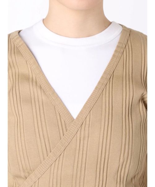 Ungrid(アングリッド)の「テレコカシュクールロングスリーブTee(Tシャツ/カットソー・レディース・ブラック/ベージュ/オフホワイト・FREE)」の15枚目の写真