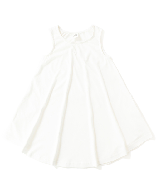 devirock（デビロック）の「フレアタンクワンピース（ワンピース・キッズ・ホワイト/キャメル/杢グレー/ブラック/カーキ/レッド系その他/ラベンダー・150cm/160cm/140cm/130cm/120cm/100cm/110cm）」の18枚目の写真