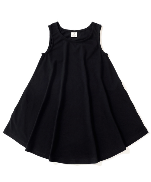 devirock（デビロック）の「フレアタンクワンピース（ワンピース・キッズ・ホワイト/キャメル/杢グレー/ブラック/カーキ/レッド系その他/ラベンダー・150cm/160cm/140cm/130cm/120cm/100cm/110cm）」の19枚目の写真