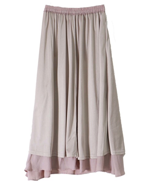 HER CLOSET（ハークローゼット）の「【HERCLOSET】フレアマキシスカート（スカート・レディース・ブルー/ピンクベージュ/テラコッタ/ミント/ラベンダー・M）」の17枚目の写真