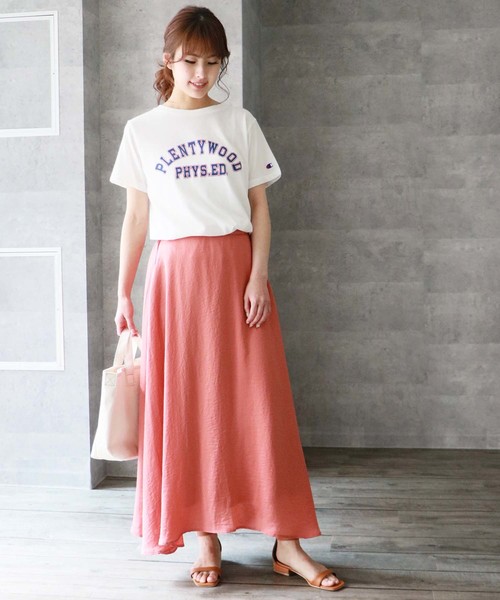 HER CLOSET（ハークローゼット）の「【HERCLOSET】フレアマキシスカート（スカート・レディース・ブルー/ピンクベージュ/テラコッタ/ミント/ラベンダー・M）」の15枚目の写真