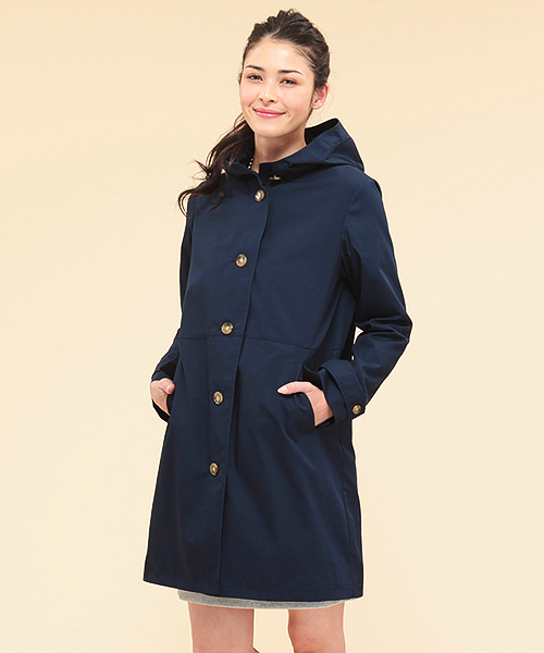 BEAMS LIGHTS Women's（ビームスライツ ウィメンズ）の「BEAMS LIGHTS / フード付コート（その他アウター・レディース・ベージュ/ネイビー・36/40/38）」の2枚目の写真