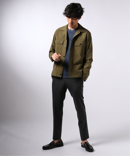 EDIFICE（エディフィス）の「イズミール パイル クルーネック TEE（Tシャツ/カットソー・メンズ・ホワイト/ブルー系その他/ライトグレー/ブラウン/ブラック・46/48/44）」の6枚目の写真