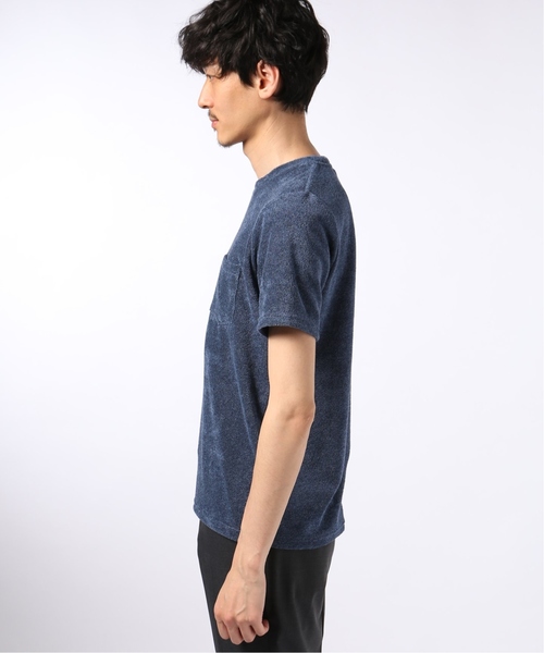 EDIFICE（エディフィス）の「イズミール パイル クルーネック TEE（Tシャツ/カットソー・メンズ・ホワイト/ブルー系その他/ライトグレー/ブラウン/ブラック・46/48/44）」の8枚目の写真