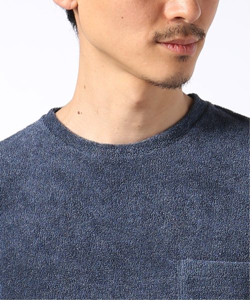 EDIFICE（エディフィス）の「イズミール パイル クルーネック TEE（Tシャツ/カットソー・メンズ・ホワイト/ブルー系その他/ライトグレー/ブラウン/ブラック・46/48/44）」の10枚目の写真