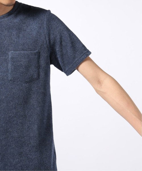 EDIFICE（エディフィス）の「イズミール パイル クルーネック TEE（Tシャツ/カットソー・メンズ・ホワイト/ブルー系その他/ライトグレー/ブラウン/ブラック・46/48/44）」の12枚目の写真