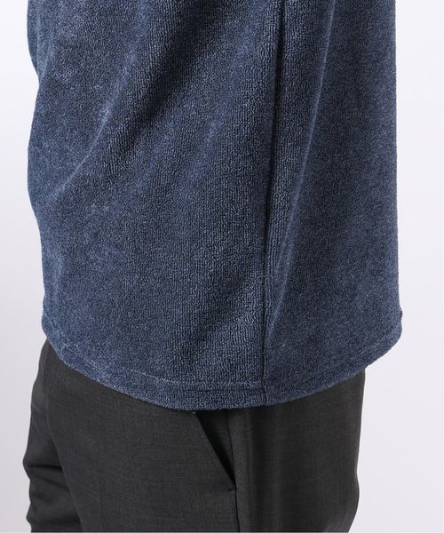 EDIFICE（エディフィス）の「イズミール パイル クルーネック TEE（Tシャツ/カットソー・メンズ・ホワイト/ブルー系その他/ライトグレー/ブラウン/ブラック・46/48/44）」の15枚目の写真