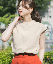 GLOBAL WORK | イージーケアリネンチュニック/834832(シャツ/ブラウス)