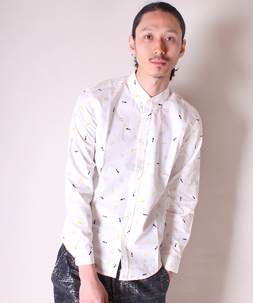 Lui's（ルイス）の「Painkiller×Lui's コラボシャツ（シャツ/ブラウス・メンズ・イエロー/グレー/ブラック/ピンク/ホワイト系その他・MEDIUM/SMALL）」の2枚目の写真