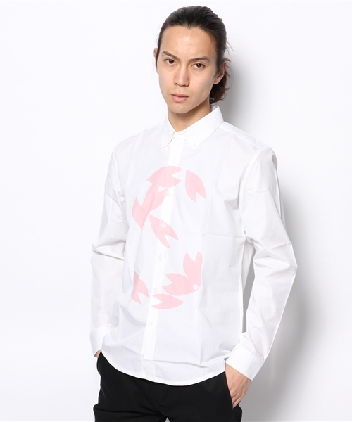 Lui's（ルイス）の「Painkiller×Lui's コラボシャツ（シャツ/ブラウス・メンズ・イエロー/グレー/ブラック/ピンク/ホワイト系その他・MEDIUM/SMALL）」の6枚目の写真