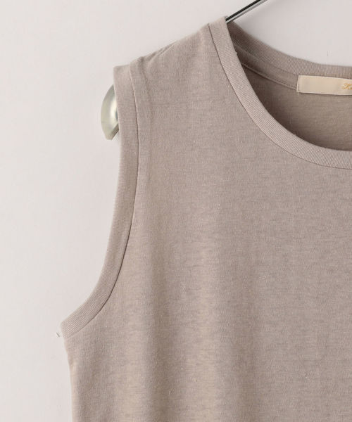 Khaju(カージュ)の「Khaju:シンプルタンクトップ(タンクトップ・レディース・ベージュ/ブラック/ブラウン/ラベンダー/ライトグリーン・ONE SIZE)」の9枚目の写真