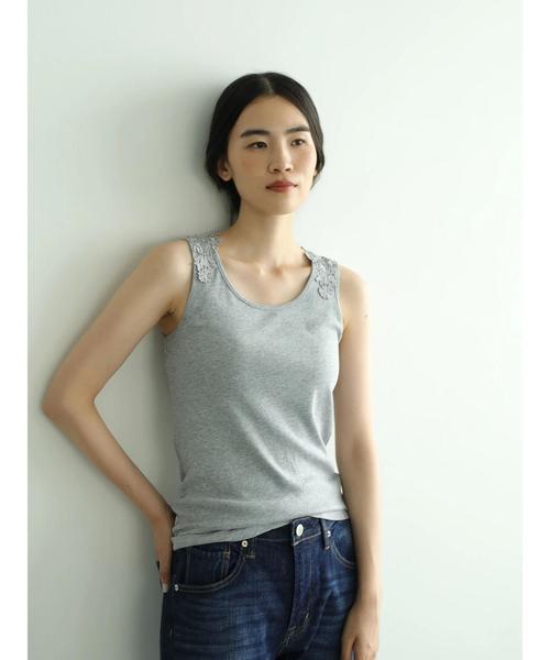 AMERICAN HOLIC(アメリカンホリック)の「バックレースモチーフタンクトップ(タンクトップ・レディース・ブラック/モカ/グレー系その他・L/M)」の8枚目の写真