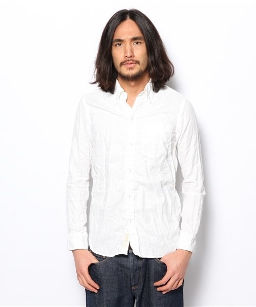 goa（ゴア）の「リネン混ビエラB.Dシャツ（シャツ/ブラウス・メンズ・オフホワイト/キナリ・FREE）」の6枚目の写真