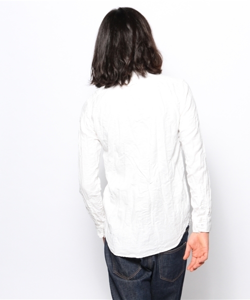 goa（ゴア）の「リネン混ビエラB.Dシャツ（シャツ/ブラウス・メンズ・オフホワイト/キナリ・FREE）」の8枚目の写真