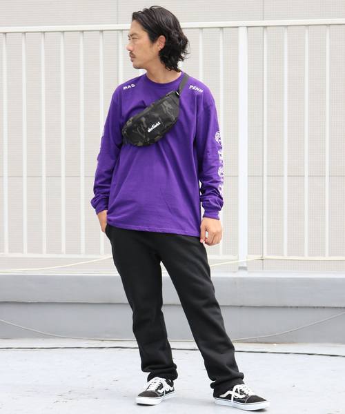 WILD THINGS（ワイルドシングス）の「WILDTHINGS / ワイルドシングス 2Wey Body bag（ボディバッグ/ウエストポーチ・メンズ・パープル/オリーブ/グレー/ホワイト/ブラック/カモフラージュ・FREE）」の20枚目の写真