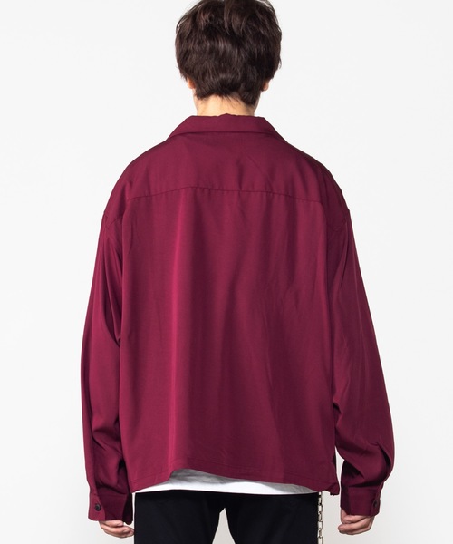 WEGO（ウィゴー）の「WEGO/フィブリルオープンカラーシャツ（シャツ/ブラウス・メンズ・ブルー系その他/ワイン/ブラック/ベージュ・MEDIUM/LARGE）」の21枚目の写真