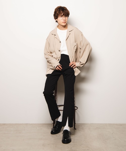 WEGO（ウィゴー）の「WEGO/フィブリルオープンカラーシャツ（シャツ/ブラウス・メンズ・ブルー系その他/ワイン/ブラック/ベージュ・MEDIUM/LARGE）」の22枚目の写真