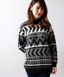 WEGO | WEGO/ジオメトリックニット(ニット/セーター)