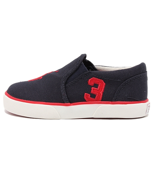POLO RALPH LAUREN(ポロ ラルフ ローレン)の「ベビー キッズ ポロ ラルフローレン スリッポン Polo SETH SLIP-ON Todd(スニーカー・キッズ・ホワイト/ネイビー・16cm/15cm)」の4枚目の写真