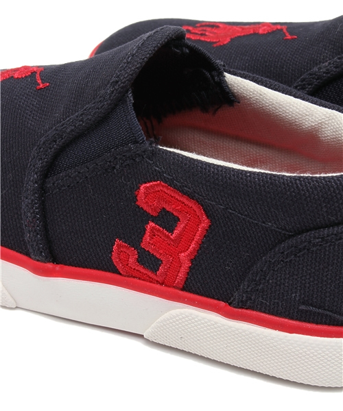 POLO RALPH LAUREN(ポロ ラルフ ローレン)の「ベビー キッズ ポロ ラルフローレン スリッポン Polo SETH SLIP-ON Todd(スニーカー・キッズ・ホワイト/ネイビー・16cm/15cm)」の8枚目の写真