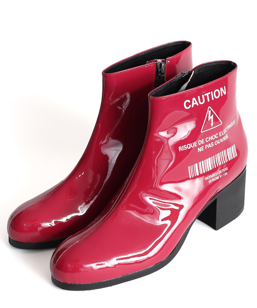 SHAREEF（シャリーフ）の「ENAMEL HEEL BOOTS（ブーツ・メンズ・バーガンディー/シルバー/ブラック/ネイビー/ターコイズブルー・1/2/3）」の5枚目の写真