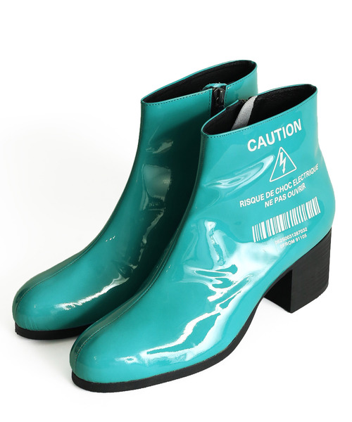 SHAREEF（シャリーフ）の「ENAMEL HEEL BOOTS（ブーツ・メンズ・バーガンディー/シルバー/ブラック/ネイビー/ターコイズブルー・1/2/3）」の4枚目の写真