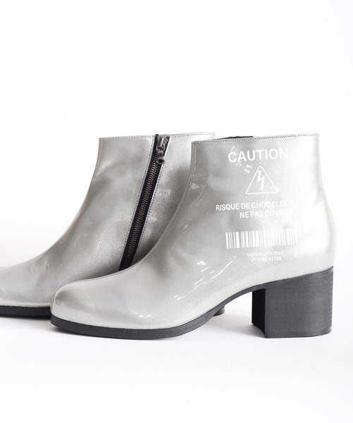 SHAREEF（シャリーフ）の「ENAMEL HEEL BOOTS（ブーツ・メンズ・バーガンディー/シルバー/ブラック/ネイビー/ターコイズブルー・1/2/3）」の16枚目の写真