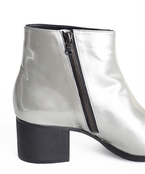 SHAREEF（シャリーフ）の「ENAMEL HEEL BOOTS（ブーツ・メンズ・バーガンディー/シルバー/ブラック/ネイビー/ターコイズブルー・1/2/3）」の17枚目の写真