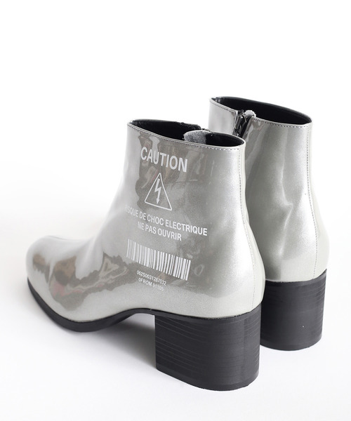 SHAREEF（シャリーフ）の「ENAMEL HEEL BOOTS（ブーツ・メンズ・バーガンディー/シルバー/ブラック/ネイビー/ターコイズブルー・1/2/3）」の18枚目の写真