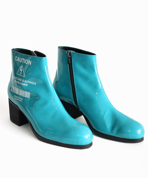 SHAREEF（シャリーフ）の「ENAMEL HEEL BOOTS（ブーツ・メンズ・バーガンディー/シルバー/ブラック/ネイビー/ターコイズブルー・1/2/3）」の12枚目の写真
