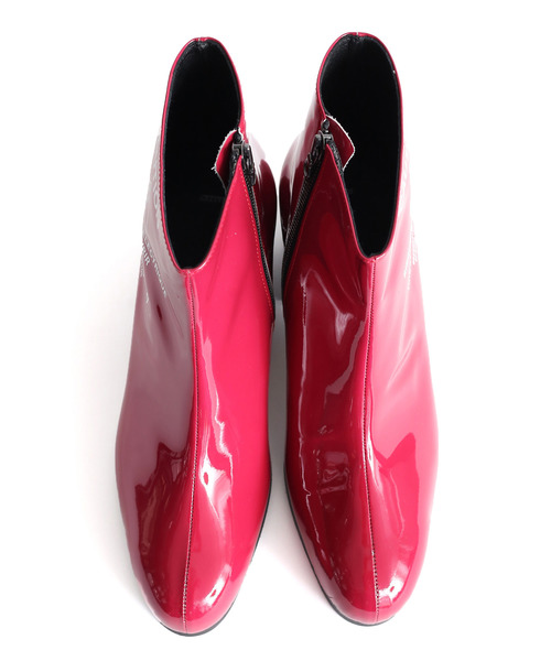 SHAREEF（シャリーフ）の「ENAMEL HEEL BOOTS（ブーツ・メンズ・バーガンディー/シルバー/ブラック/ネイビー/ターコイズブルー・1/2/3）」の14枚目の写真