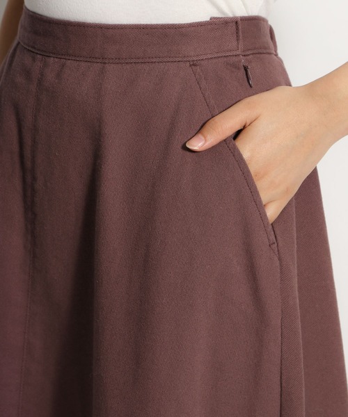 niko and...（ニコアンド）の「裏起毛カツラギAラインスカート（スカート・レディース・ブラック/パープル/クリーム・MEDIUM/LARGE）」の11枚目の写真
