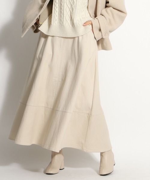 niko and...（ニコアンド）の「裏起毛カツラギAラインスカート（スカート・レディース・ブラック/パープル/クリーム・MEDIUM/LARGE）」の18枚目の写真