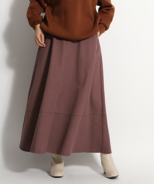 niko and...（ニコアンド）の「裏起毛カツラギAラインスカート（スカート・レディース・ブラック/パープル/クリーム・MEDIUM/LARGE）」の19枚目の写真