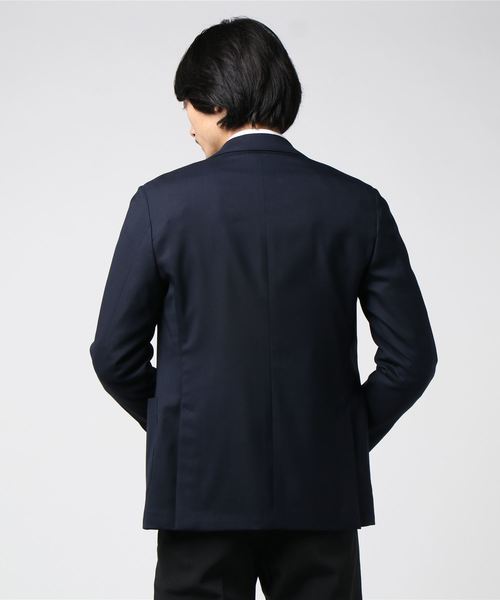 LARDINI（ラルディーニ）の「LARDINI / ウールバスケット３釦ジャケット（テーラードジャケット・メンズ・ネイビー/ブラック・46/48/50/52）」の4枚目の写真