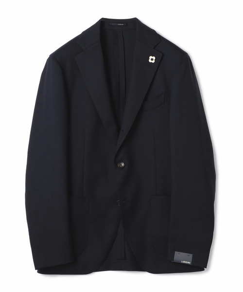 LARDINI（ラルディーニ）の「LARDINI / ウールバスケット３釦ジャケット（テーラードジャケット・メンズ・ネイビー/ブラック・46/48/50/52）」の2枚目の写真