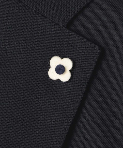 LARDINI（ラルディーニ）の「LARDINI / ウールバスケット３釦ジャケット（テーラードジャケット・メンズ・ネイビー/ブラック・46/48/50/52）」の11枚目の写真