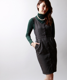 WEGO | WEGO/ストライプタイトジャンパースカート(ワンピース)