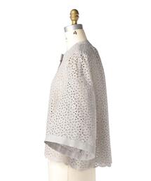 Drawer ドゥロワー レースノーカラージャケット Drawer（ドゥロワー）の「Drawer レースノーカラージャケット