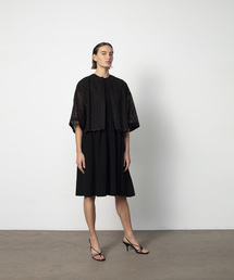 ドゥロワー Drawer レースノーカラー ブルゾン ブラック エンブロ 36 53221491b_b_11_215.jpg