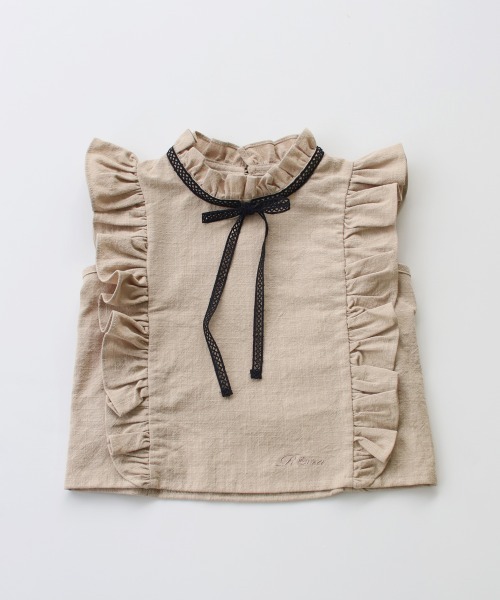 Rora(ローラ)の「スカーレット 綿100 トップス(シャツ/ブラウス・キッズ・ベージュ・120cm/140cm/100cm/110cm/130cm/90㎝)」の8枚目の写真