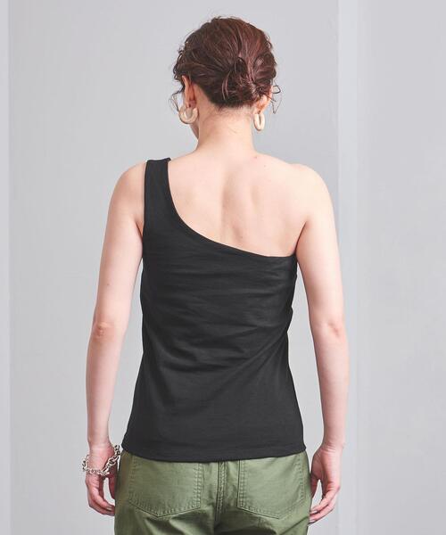 UNITED ARROWS（ユナイテッドアローズ）の「UWFM ワンショルダー タンクトップ（タンクトップ・レディース・ブラック/ベージュ・FREE）」の5枚目の写真