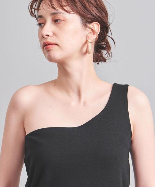 UNITED ARROWS（ユナイテッドアローズ）の「UWFM ワンショルダー タンクトップ（タンクトップ・レディース・ブラック/ベージュ・FREE）」の6枚目の写真