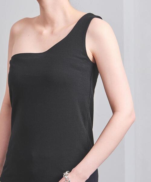 UNITED ARROWS（ユナイテッドアローズ）の「UWFM ワンショルダー タンクトップ（タンクトップ・レディース・ブラック/ベージュ・FREE）」の14枚目の写真