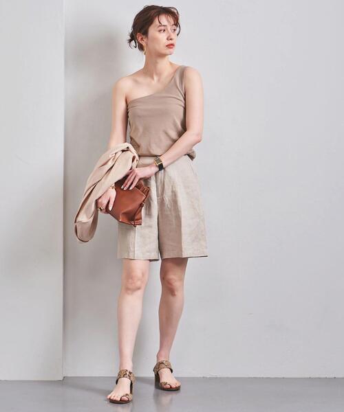 UNITED ARROWS（ユナイテッドアローズ）の「UWFM ワンショルダー タンクトップ（タンクトップ・レディース・ブラック/ベージュ・FREE）」の17枚目の写真