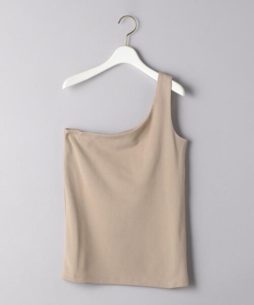 UNITED ARROWS（ユナイテッドアローズ）の「UWFM ワンショルダー タンクトップ（タンクトップ・レディース・ブラック/ベージュ・FREE）」の10枚目の写真